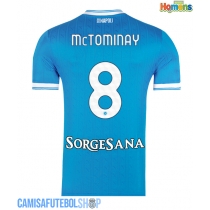 Camisa de time de futebol SSC Napoli Scott McTominay #8 Replicas 1º Equipamento 2025-26 Manga Curta